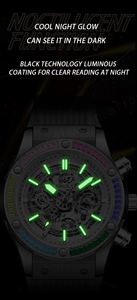 ONOLA 6840 Offre Spéciale de montre mécanique de luxe Horloge étanche de 45mm avec logo personnalisé Bracelet en silicone à la mode - Product Image 5