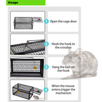 Piège à souris pour rats vivants, cage pour petits rongeurs, piège à souris pour rats, facile à attraper et à relâcher