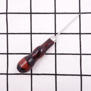 Leather Awl Double Gourd Shape Metal Tip Hand Tool For Leather Punching And <b>Sewing</b> Craft DIY - Product Image 3