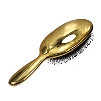 Grande brosse à cheveux avec poils de sanglier en Nylon doux, brosse à coussin de Style porcupin pour le toilettage, le démêlage, le lissage