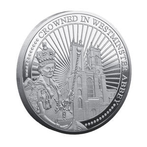 Pièce commémorative en métal de la <span class=keywords><strong>reine</strong></span> Élisabeth II pour le jubilé de platine, pièce souvenir sur le thème de la couronnement de Westminster - Product Image 5