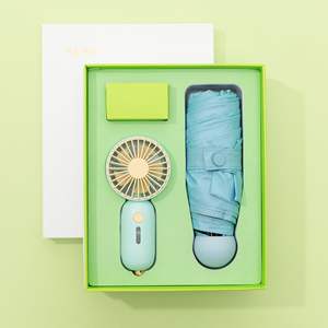 Regalos Publicitarios, Paraguas Plegable Manual de Cinco Pliegues, Protección UV, Recubrimiento Negro Impermeable contra Sol y Lluvia, con Logotipo - Product Image 1