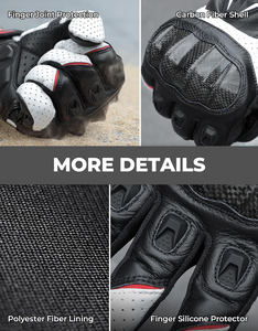 Gants de moto d'hiver de qualité pour la course, avec écran tactile, pour garder au chaud et protéger lors de la conduite hivernale - Product Image 2