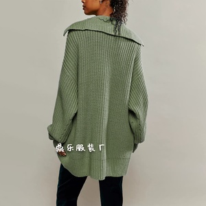 <span class=keywords><strong>Cardigan</strong></span> Monopetto da Donna Lavorato a Maglia con Collo a Revers, Vestibilità Ampia, <span class=keywords><strong>Taglie</strong></span> <span class=keywords><strong>Forti</strong></span>, Nuova Collezione Invernale 2026, Bestseller di Tendenza - Product Image 5
