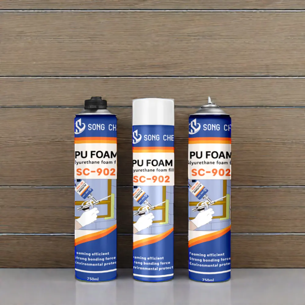 750ml Polyurethane Spray Foam 900g Construction Adhesive & Sealants for Windows and Doors Mounting Insulation