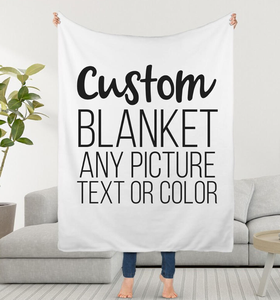 Manta de Franela Personalizada con Logotipo, MOQ Bajo, Diseño Personalizado, Poliéster, Cálida y Suave, para Sofá, Toalla, Manta para el Hogar - Product Image 1