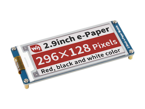 Waveshare – écran E-Ink 296x128, 2.9 pouces, papier électronique tricolore rouge/blanc/noir, interface SPI pour Raspberry Pi/STM32 3.3V/5V K821 - Product Image 3