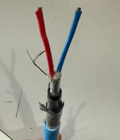 Cable de Par Trenzado Blindado con Lámina de Cobre 01IP09EGFA con Cubierta de PVC Azul, Clasificación IP67