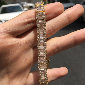 <span class=keywords><strong>Bracciali</strong></span> Tennis di Lusso con Zirconia di Alta Qualità da 8.6mm, Catene Affascinanti per <span class=keywords><strong>Uomo</strong></span> e Donna, Gioielli alla Moda Bling Iced Out - Product Image 4