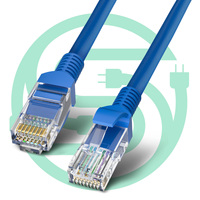 Kabel Ethernet Vellygood N35 Tembaga Murni RJ45 UTP Cat5e 0.5m-5m MOQ Rendah UTP LAN