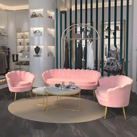 Fauteuil rond moderne rembourré à motifs floraux, fauteuil Fleur, chaise double en velours, canapé une place avec accoudoirs pour salon