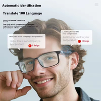 Protection UV Lunettes de sécurité intérieures et extérieures Protection contre la lumière bleue Bluetooth AI Powered Translation Smart Glasses With Speakers