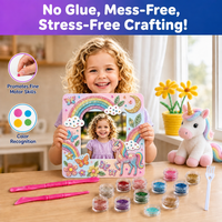 Kit DIY de cadres photo à paillettes en gros, ensemble de décoration de cadres photo faits à la main, gemmes scintillantes pour enfants en vrac