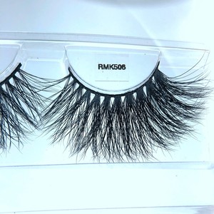 Muestra gratis peso ligero empaquetado personalizado 100% hecho a mano sin crueldad real 3D Mink Eyelash - Product Image 2