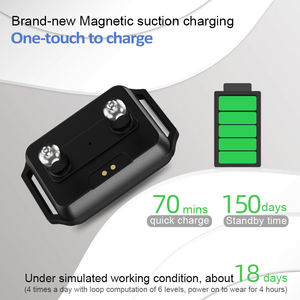 최고의 품질 충전식 전자 터치 스크린 개 충격 훈련 칼라 나무 껍질 중지 진동 강아지 훈련 짖는 칼라 - Product Image 6