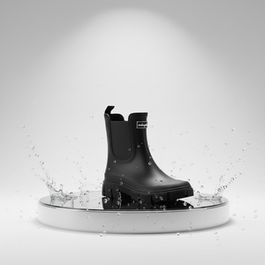 FSZ-34 Nouvelles bottes de pluie imperméables en PVC pour femmes, antidérapantes, noires, pour toutes les saisons, travail en cuisine - Product Image 6