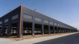 Bâtiment d'entrepôt préfabriqué moderne en structure légère d'acier personnalisable pour atelier et stockage en libre-service - Product Image 5