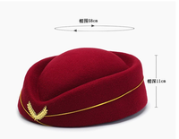 Ecowalson azafata señora gorra boina sombrero recepción ceremonial sombreros Snare Drum B británico puesta en escena sombrero
