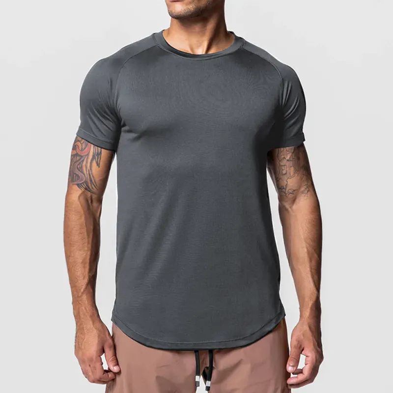 Wholesale Eco-Friendly Unisex manga longa, camisa de bambu orgânico tshirt homens Plain T Shirts para homens/