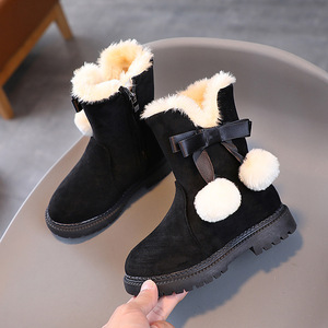 Children's Winter Artificial Leather Fleece Boots Kids Warm Snow Boots Children Casual Winter Thicken Boots - Product Image 6