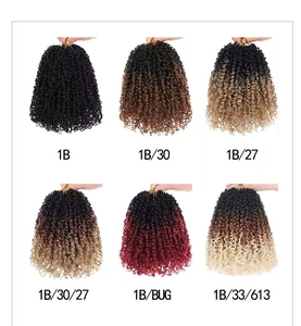 Miễn Phí Mẫu Yanky Twist Crochet Tóc 10 12 14 Inch C14 30 Sợi Pre-Niềm Đam Mê Xoắn Crochet Bện Yanky Xoắn Tóc - Product Image 4