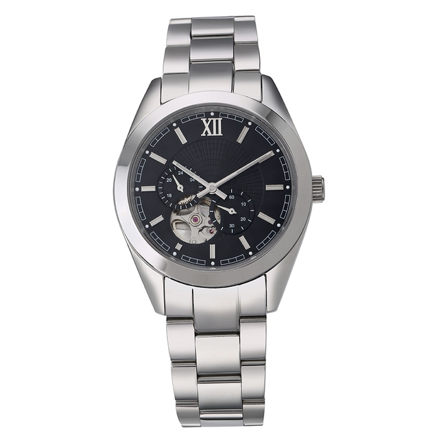 Mechanical Watch  Factory Customized New Mechanical Watch Waterproof Business Watches Stainless Steel Strap Mechanical Watches