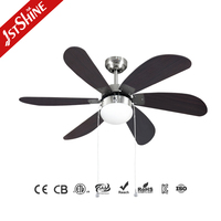 Ventilateur de plafond intelligent 1stshine 42 pouces avec télécommande, design moderne professionnel, éclairage intégré, vente directe usine, excellent vendeur