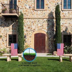 Drapeau de jardin décoratif une pièce, design personnalisé, couleurs vives, pour extérieur, avec support de poteau, modèle 2024 - Product Image 5