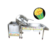 Machine à pop-corn de maïs de bouilloire de caramel commerciale d'acier inoxydable à vendre/machine industrielle de fabricant de pop-corn