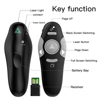 Nuevo Control Remoto Inalámbrico para Presentaciones, Clicker para Presentaciones de PowerPoint, Clicker PPT, Avance de Diapositivas