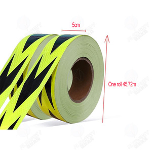 Bande réfléchissante de signalisation de danger à haute intensité, bande réfléchissante de sécurité autocollante pour voiture, bande réfléchissante de nuit - Product Image 2