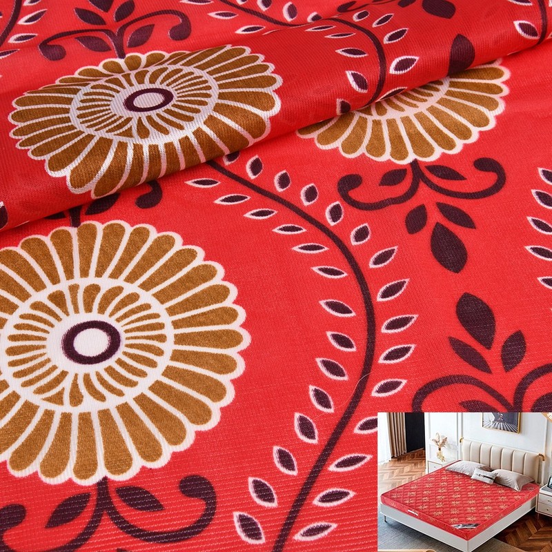 Custom Polyester Printed Mattress Cover Fabric