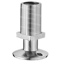 S-S 32x32mm pied de nivellement de balle jambe de soutien carrée réglable pour Table de cuisine