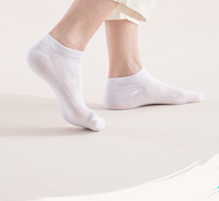 Chaussettes courtes jetables unisexe en Spandex/Polyester de haute qualité, respirantes, pour voyages d'affaires, portables, pour l'extérieur et l'hôtel