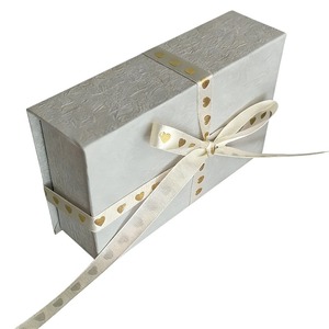 Custom Thin Book Style Flip Open Magnetic Jewelry Gift Box <b>Paper</b> <b>Boxes</b> for Necklace Jewelry - Product Image 1