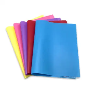 B6 A6 A5 A4 Sarung Buku Plastik PVC Warna-warni Lembut