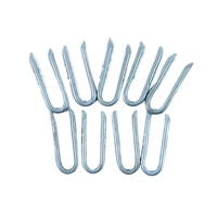 Clous en U personnalisés pour clôture de jardin, en acier lisse, finition polie, sur mesure – Vente chaude