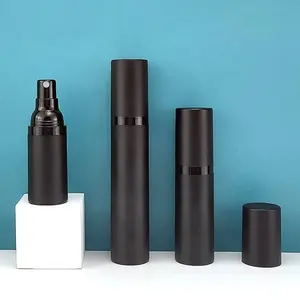 PET Kunststoff nebels prüh flasche 15ml 20ml 30ml 50ml Luxus maßge schneiderte schwarze matte leere Sprüh flasche für Wasser haar alkohol