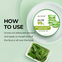 100% Pure Natural Organic Private Label Aloe Vera Gel Apaisant Vitamine Hydratant pour la Peau Adulte Éclaircissant le Visage et le Corps