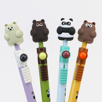 Nouvel Arrivage Stylo Semi-Gel Rotatif à Clic Latéral, Thème IP Créatif, Motif Dessin Animé Mignon, Anti-Stress pour Étudiants, Cadeau pour Enfants, Stylo à Encre Hybride Rotatif