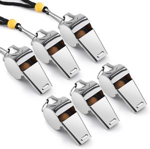 Fischietto in Acciaio Inossidabile con Cordino Regolabile ad Alto Volume per Arbitri e Uso Esterno di Sopravvivenza e Salvataggio - Product Image 4