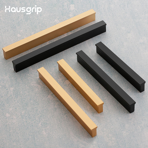 Poignée de porte de placard et de tiroir en profilé d'aluminium long en T moderne Hausgrip pour armoires de cuisine, armoires, meubles d'hôtel OEM ODM - Product Image 2