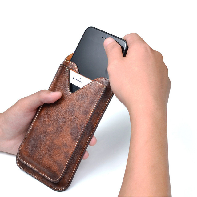 Wholesale Genuine Leather Phone Case Crossbody Phone Bag With Card Slot for Iphone 13 12 11 Max