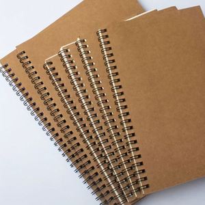 Carnet A5 en papier kraft épais rétro personnalisé en gros avec impression publicitaire simplifiée pour les devoirs et les cadeaux - Product Image 2