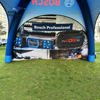 Tentes dôme gonflables imperméables et résistantes au feu 5x5m pour rallyes automobiles, sport motorisé, gazebo scellé pour événements en plein air