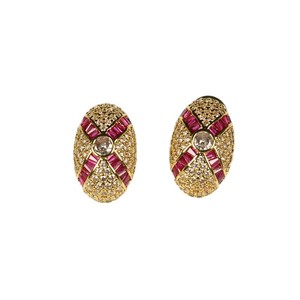 Pendientes Geométricos Vintage de Cobre con Diseño de Circonita, Simples y Elegantes, Versátiles, con Bloques de Color - Product Image 5