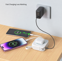 Chargeur de voyage multifonctionnel, batterie externe, station de charge sans fil, type C, charge rapide, adaptateur universel compact portable 2026