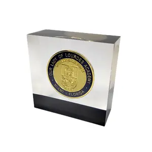 Coin Storage Box Packaging Protection Box Transparent Gold Customized Acrylic Zinc Alloy Coin Custom Metal Coin Folk Art CN;GUA