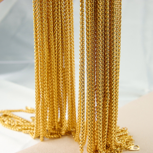 Little <b>Bee</b> Jewelry YC2 Factory Price Brass 18K Gold Plated Chain Necklace for Women Jewelry Making with Bag - Product Image 3