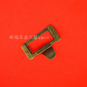 Tirador de cajón rectangular de cobre 48x35mm, estilo rústico, accesorio duradero para muebles, hecho en China - Product Image 4